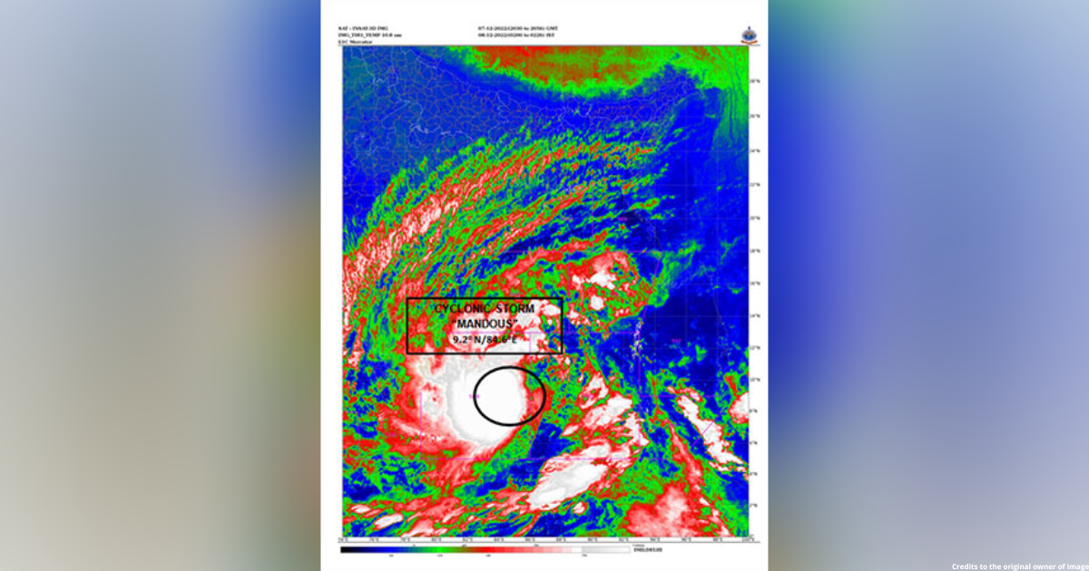 Deep depression intensifies into cyclonic storm Mandous, IMD alert for Tamil Nadu, Puducherry, AP